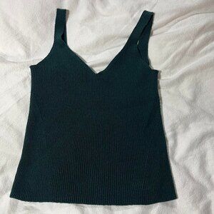 Old Navy Womens Green V-Neck Sleeveless Sweater Tank Top Size S